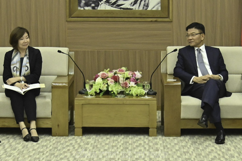 Thúc đẩy mối quan hệ pháp luật và tư pháp giữa Bộ Tư pháp Việt Nam và JICA Nhật Bản